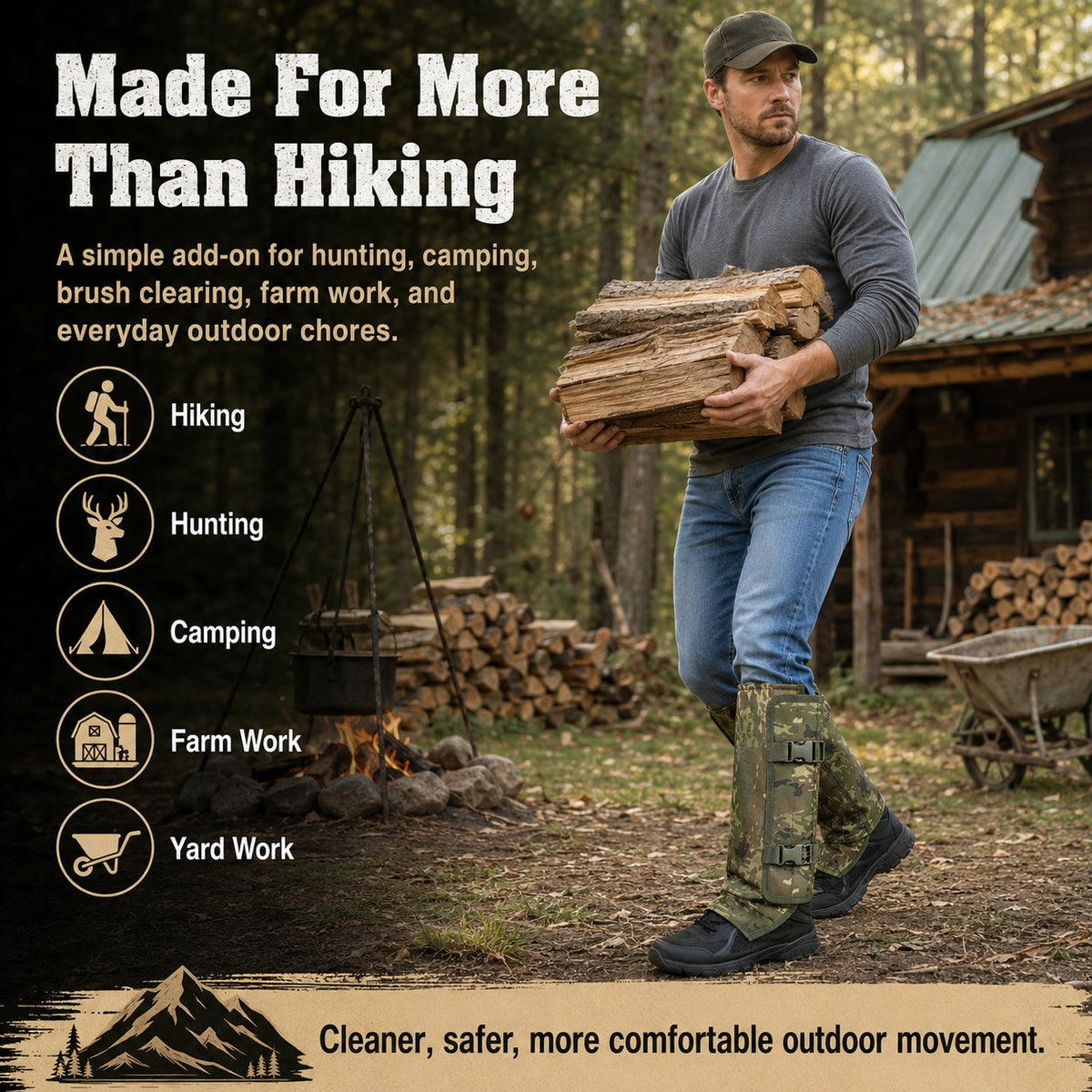🌿 Snake-Resistant Outdoor Leg Gaiters🌿