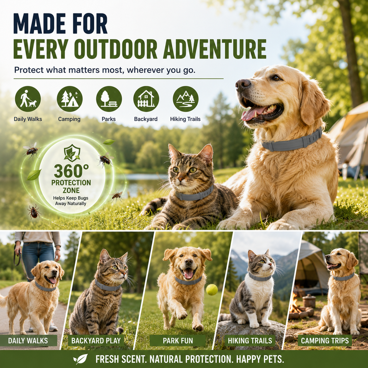 🔥 49% OFF TODAY 🐾 Best Flea & Tick Collar for Pets
