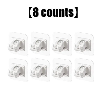 A set of 8PCS Curtain Rod Brackets with Clips