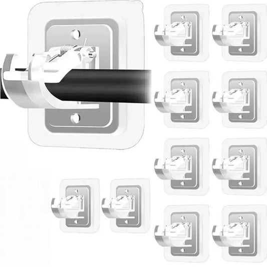 A set of 8PCS Curtain Rod Brackets with Clips