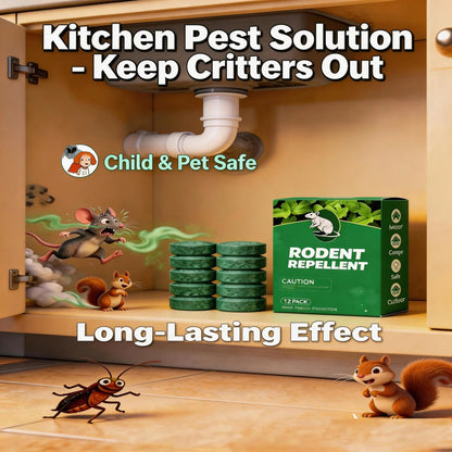 🌿✨ Natural Rodent Repellent Balls – Peppermint & Lemon Oil Pest Deterrent (12 Pack)