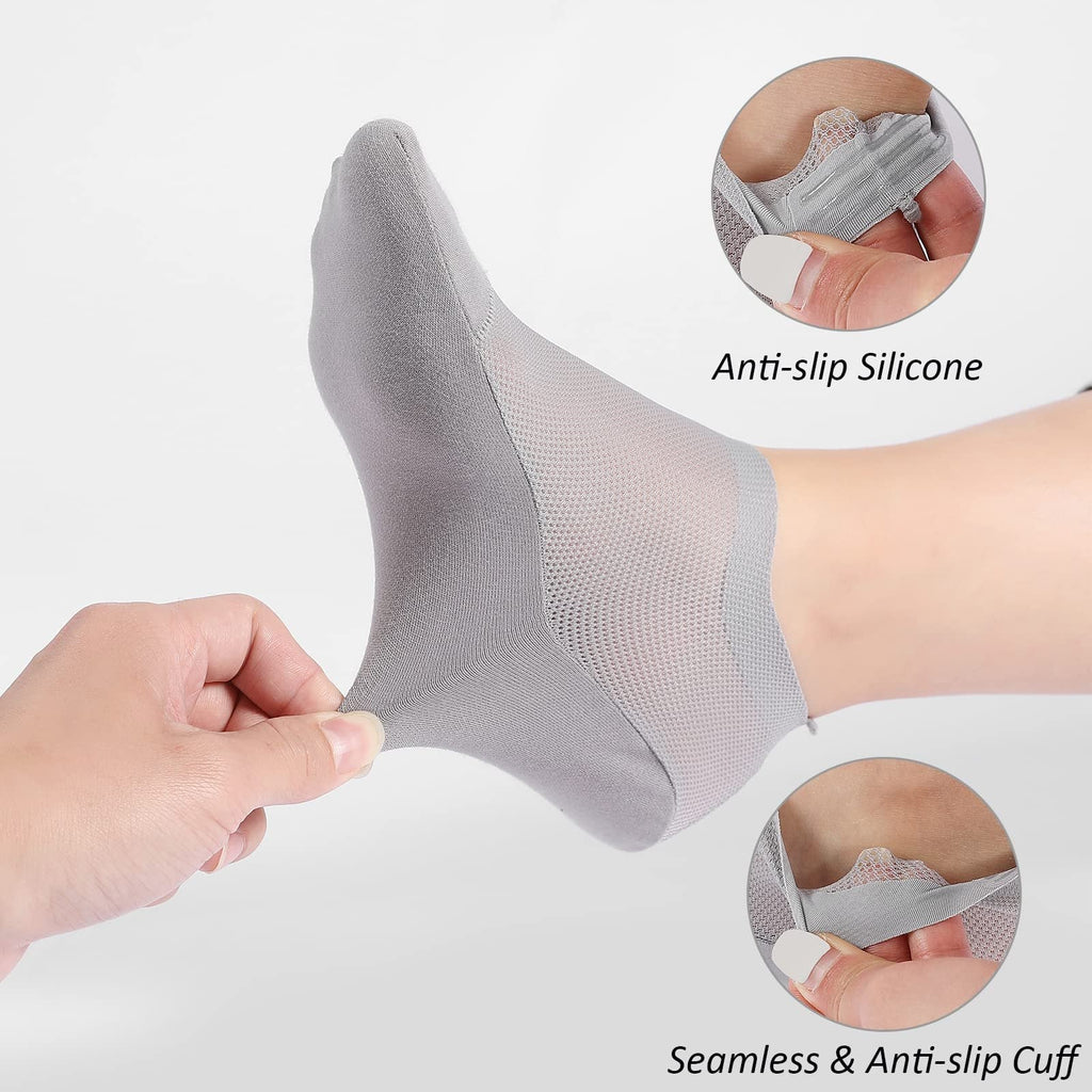 🔥30-Pairs Invisible Grip Socks Pack 🧦 – Breathable Low-Cut Anti-Slip Sweat-Absorbing Design