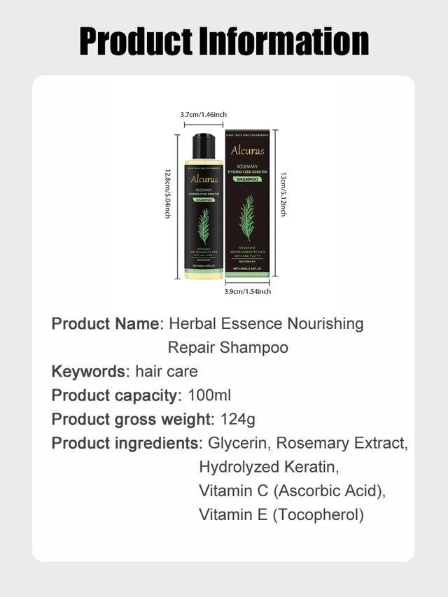 Limited Time🌿Unlock Better Hair with 70% OFF🔥Organic Rosemary Hair Growth Shampoo ⚡⚡  [The less hair, the better the effect]