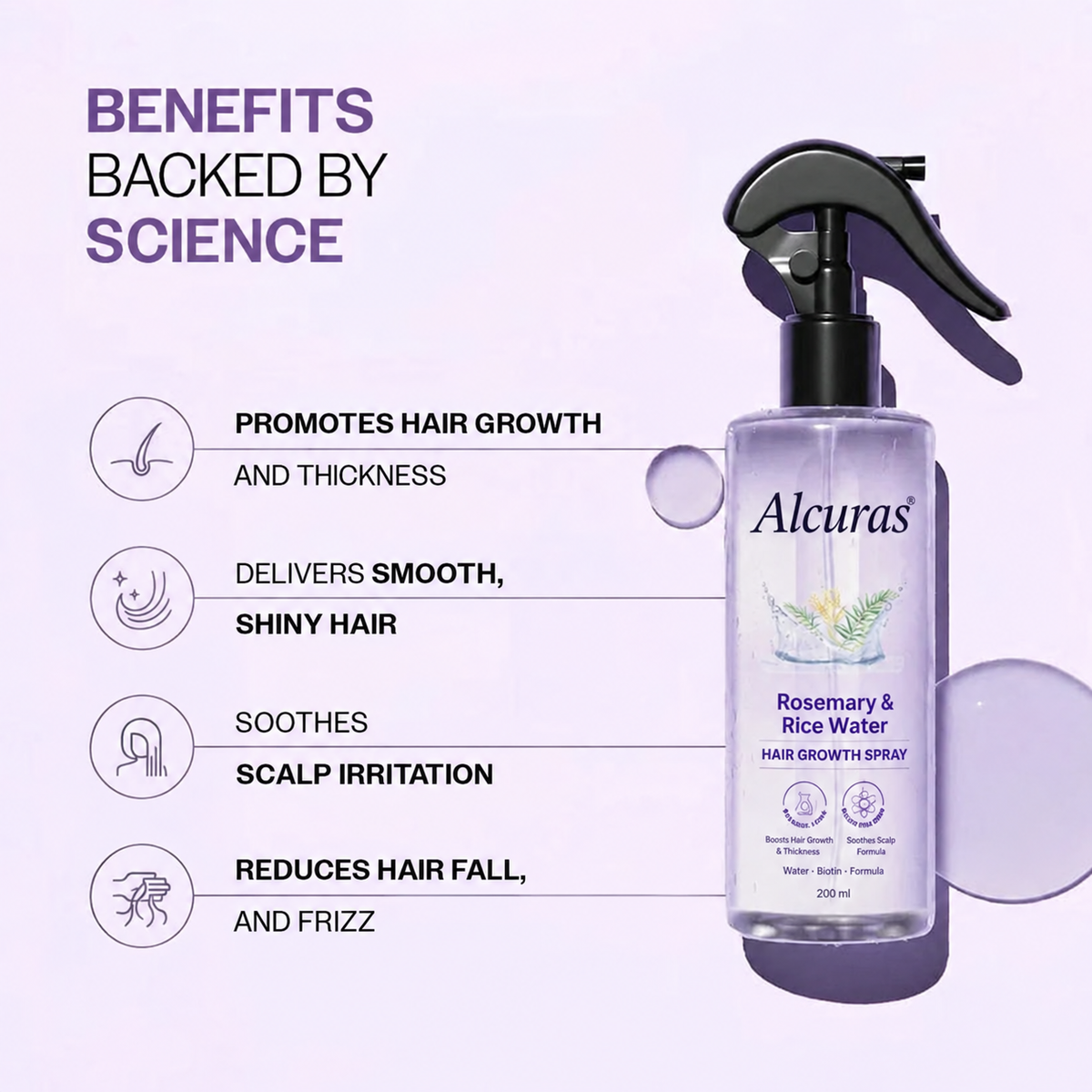 Rosemary Rice Water Volumizing Hair Spray