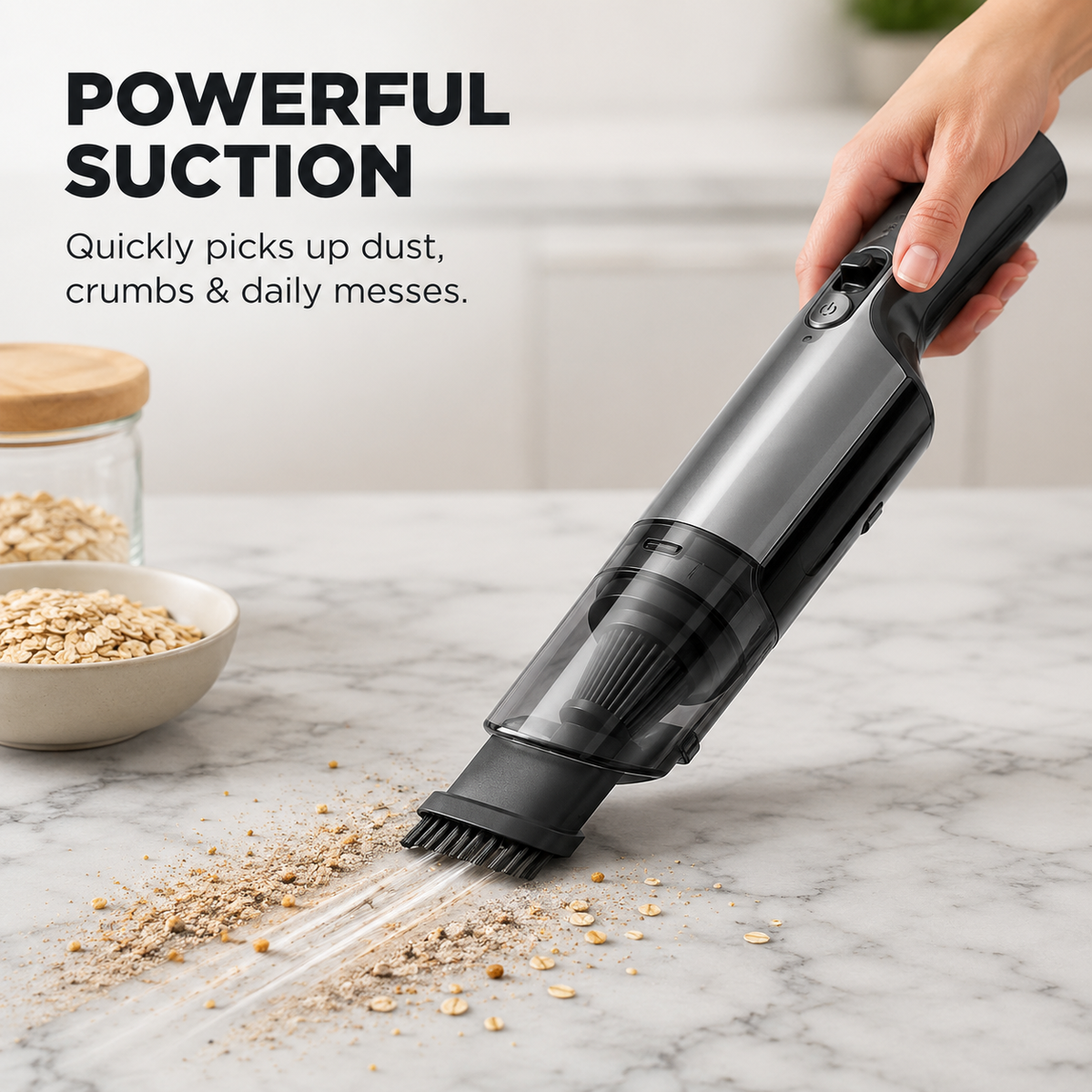 Cordless Handheld Vacuum - Ultra-Light & Powerful