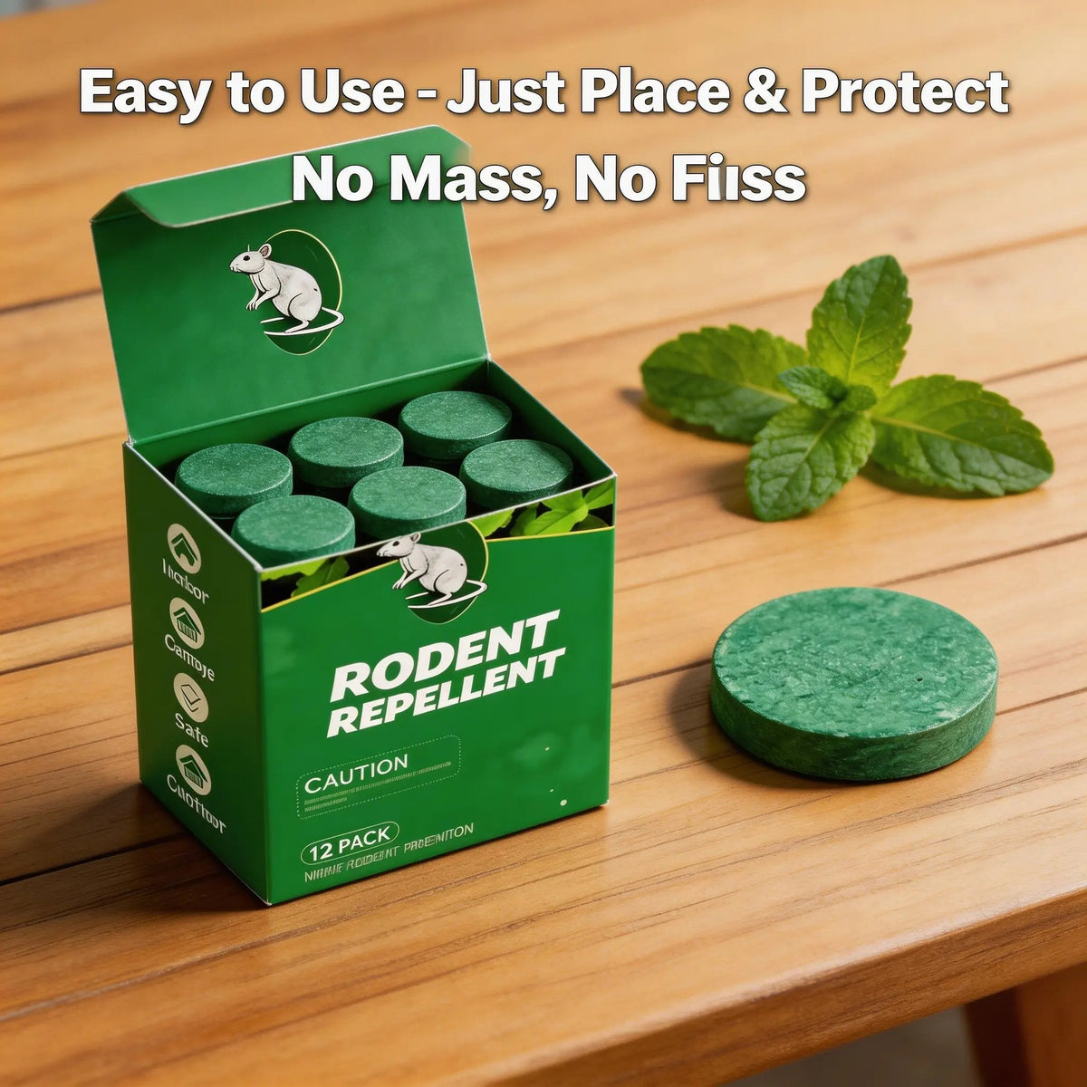 🌿✨ Natural Rodent Repellent Balls – Peppermint & Lemon Oil Pest Deterrent (12 Pack)