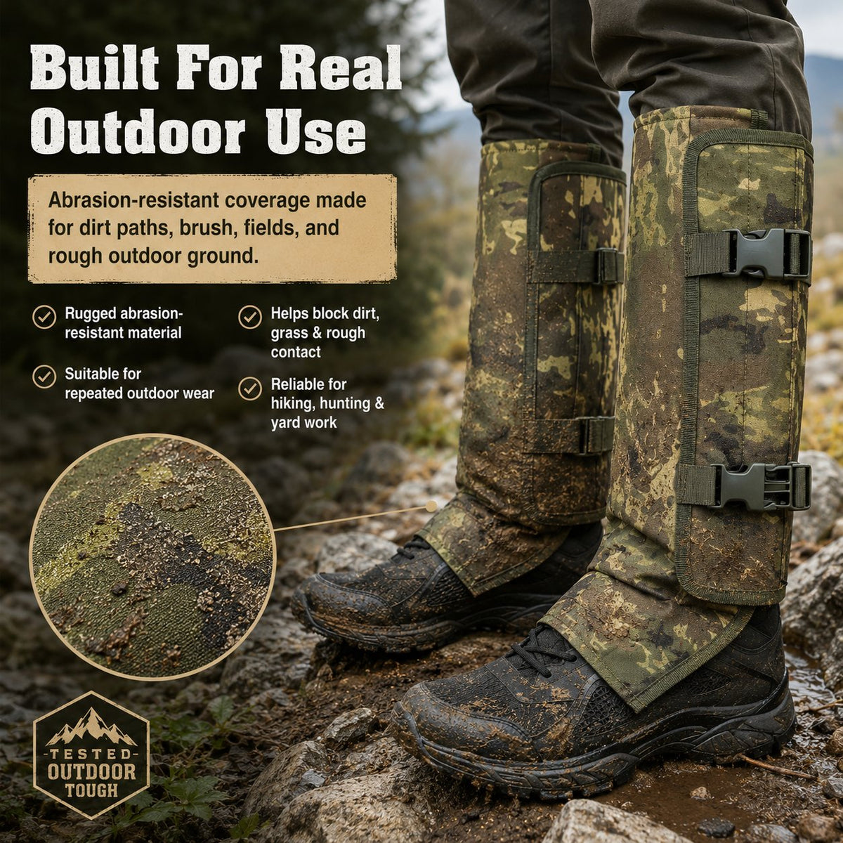 🌿 Snake-Resistant Outdoor Leg Gaiters🌿