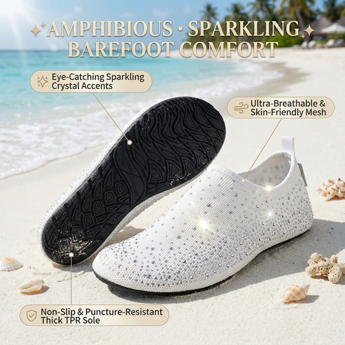🎉49% OFF This Week Promotions🎉 Women's Barefoot Aqua Socks: All-in-One for Beach, Swim, Yoga & Home