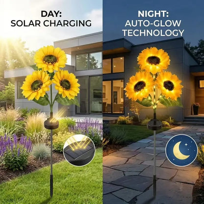 🔥Hot Sale 49% off🌟🌻 Solar Powered LED Sunflower Garden Lights Set