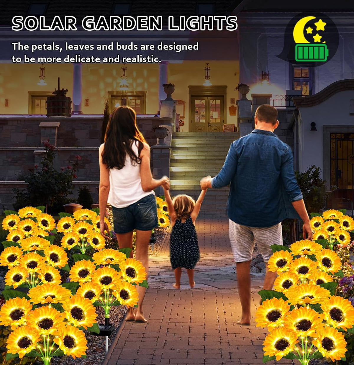 🔥Hot Sale 49% off🌟🌻 Solar Powered LED Sunflower Garden Lights Set