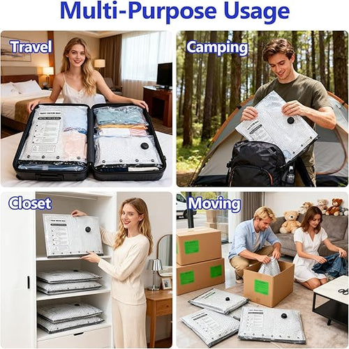 Electric cordless vacuum storage bag set – easily expands storage space by three times.