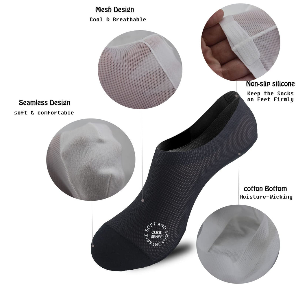 🔥30-Pairs Invisible Grip Socks Pack 🧦 – Breathable Low-Cut Anti-Slip Sweat-Absorbing Design