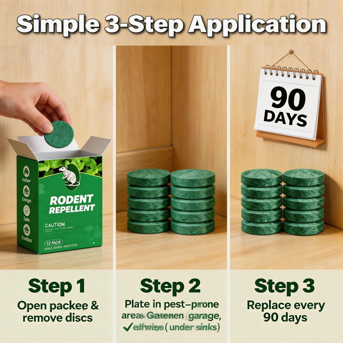 🌿✨ Natural Rodent Repellent Balls – Peppermint & Lemon Oil Pest Deterrent (12 Pack)