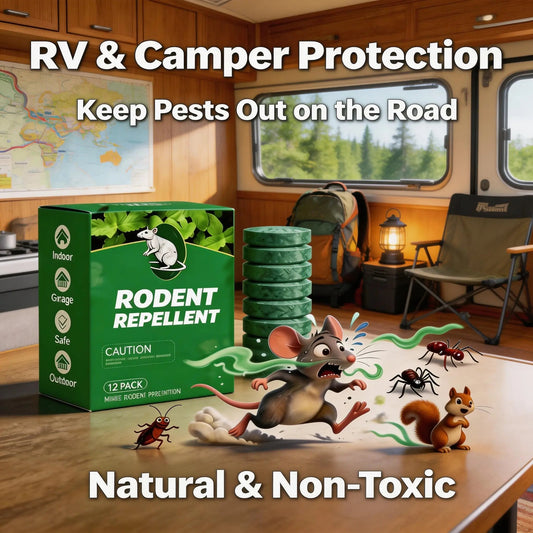 🌿✨ Natural Rodent Repellent Balls – Peppermint & Lemon Oil Pest Deterrent (12 Pack)