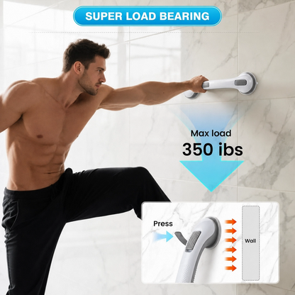 🛡️ No-Drill Suction Grab Bar