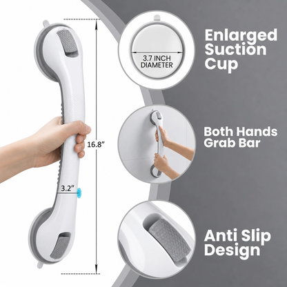 🛡️ No-Drill Suction Grab Bar