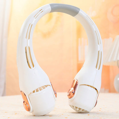 🥳2026 HOT SALE🥳💞50K+ SOLD!🍃💨 50% OFF! Neck Air Conditioner Fan – Ultra‑quiet, 360° rotating, 3 speeds. Hands‑free cooling, long battery. 😎🌬️
