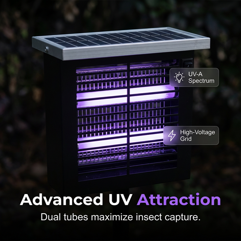 Solar-Powered Outdoor Bug Zapper