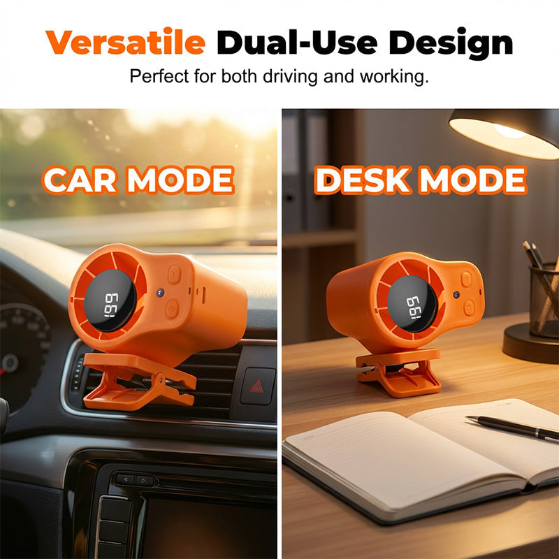 🔥50% OFF ✨Hands-Free Personal Cooling Fan with LED Display